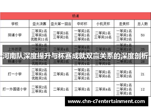 河南队深度提升与杯赛成就双赢关系的深度剖析