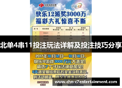 北单4串11投注玩法详解及投注技巧分享