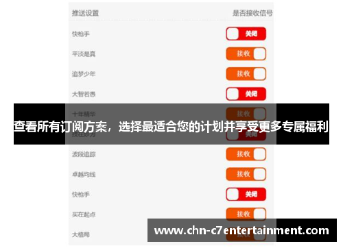 查看所有订阅方案，选择最适合您的计划并享受更多专属福利